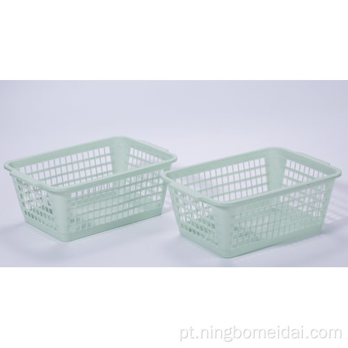 Multi cor de armazenamento de plástico cesta home use 2pk